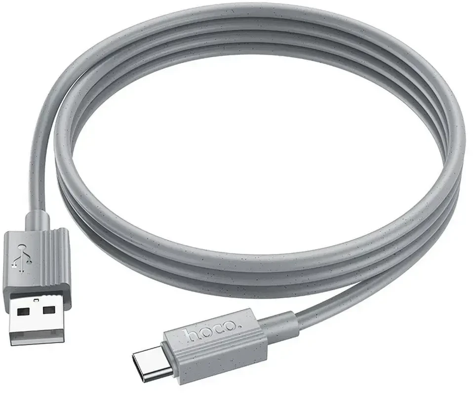USB A į USB C laidas Hoco 3A 1 m X107 pilka