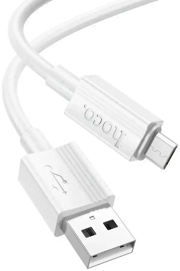 Cable USB A to Micro USB Hoco 2,4A 1 m X107 baltas