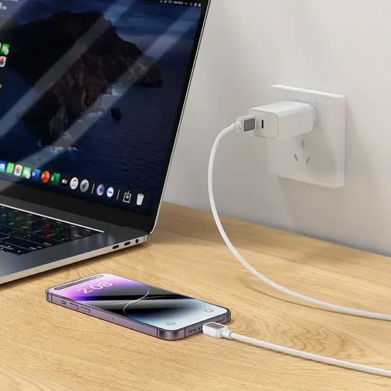 USB A tipo į „Lightning“ tipo laidas Hoco 2,4A, 1 m, X108, baltas
