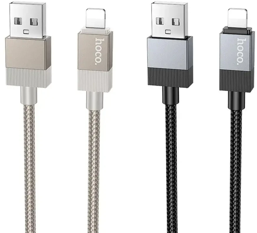 USB A į Lightning kabelis Hoco 2,4A 1 m X110 juodas