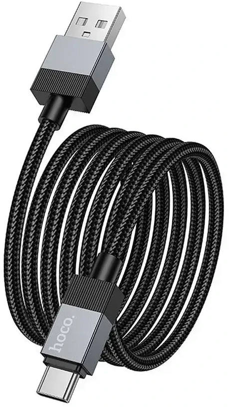 Cable USB A to USB C Hoco 3A 1 m X110 juodas