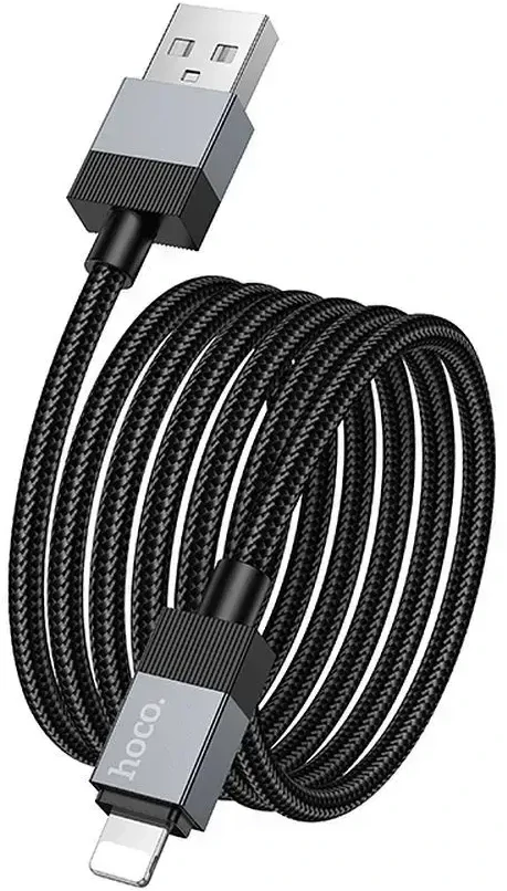 USB A į Lightning kabelis Hoco 2,4A 1 m X110 juodas