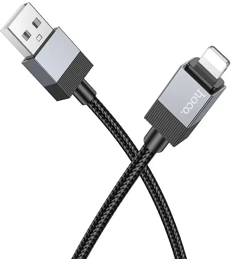 USB A į Lightning kabelis Hoco 2,4A 1 m X110 juodas