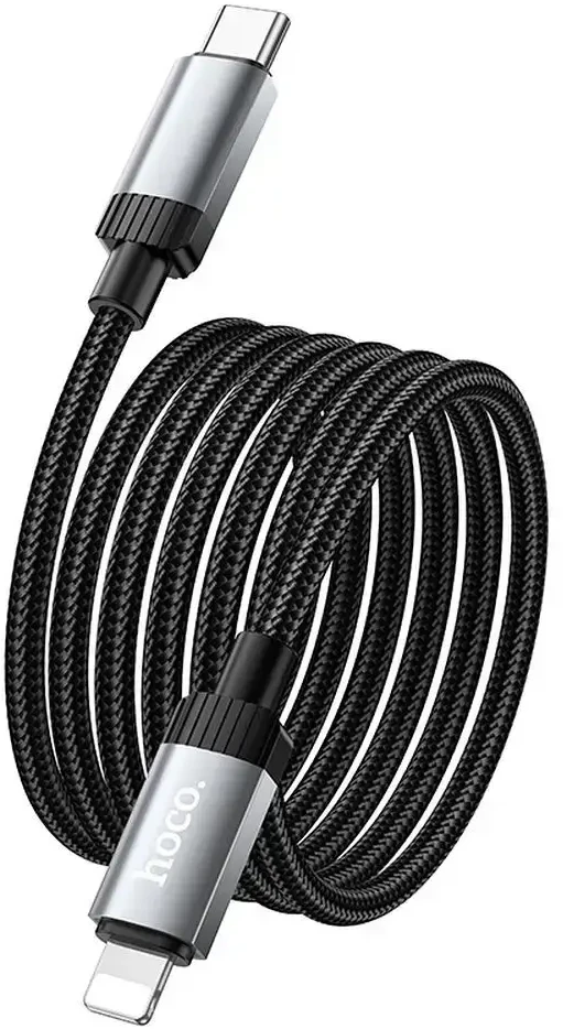 USB C - Lightning kabelis Hoco PD 27W 1 m X117 juodas