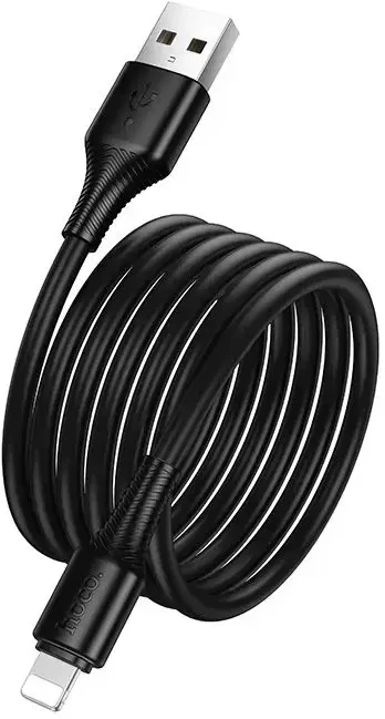 USB A tipo į „Lightning“ tipo laidas Hoco 2,4A, 1 m, X120, juodas