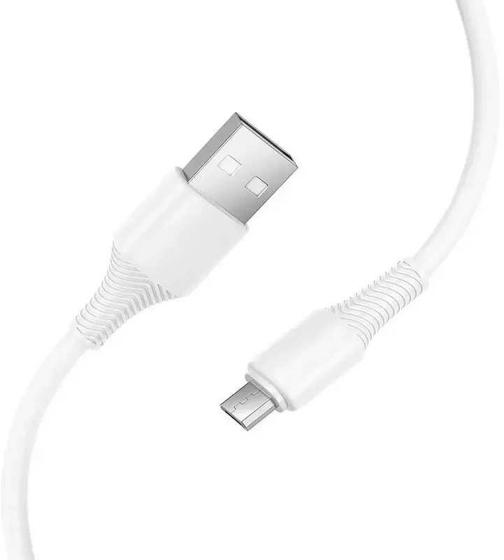 Cable USB A to Micro USB Hoco 2,4A 1 m X120 baltas
