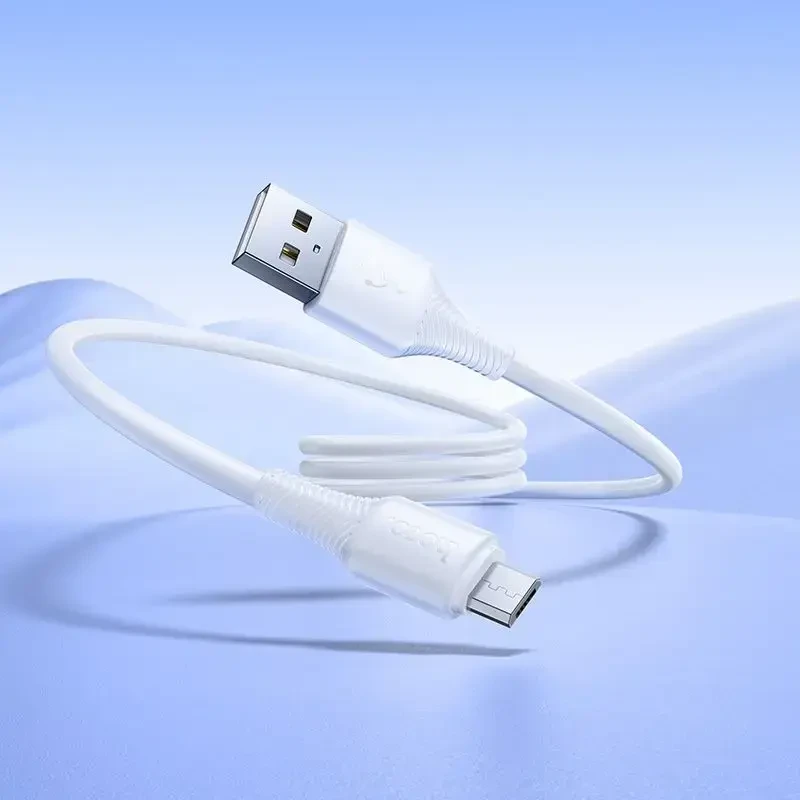 Cable USB A to Micro USB Hoco 2,4A 1 m X120 baltas