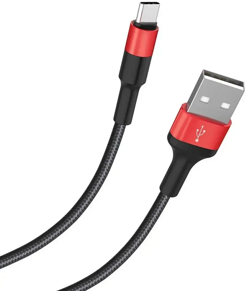 USB kabelis Hoco X26 Xpress type-C juodas-raudonas 1m