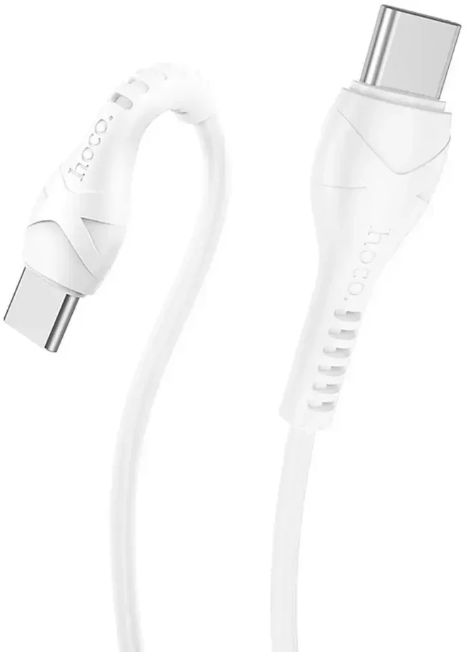 USB C į USB C laidas Hoco PD 60W 1 m X37 baltas