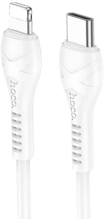 USB C - Lightning kabelis Hoco PD 27W 1 m X37 baltas