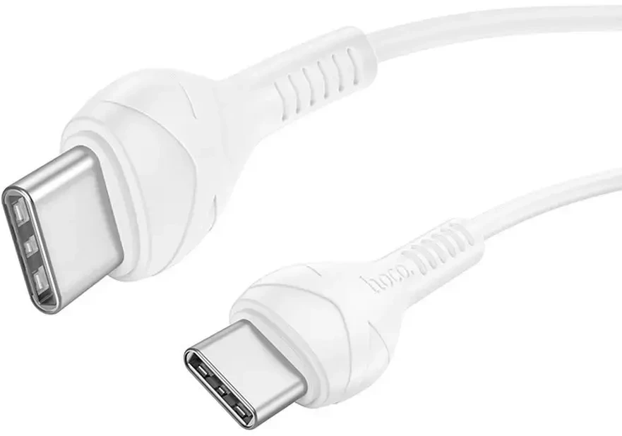 USB C į USB C laidas Hoco PD 60W 1 m X37 baltas