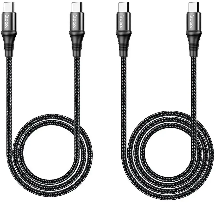USB kabelis Hoco X50 Exquisito iš Type-C į Type-C 100W 1.0m juodas