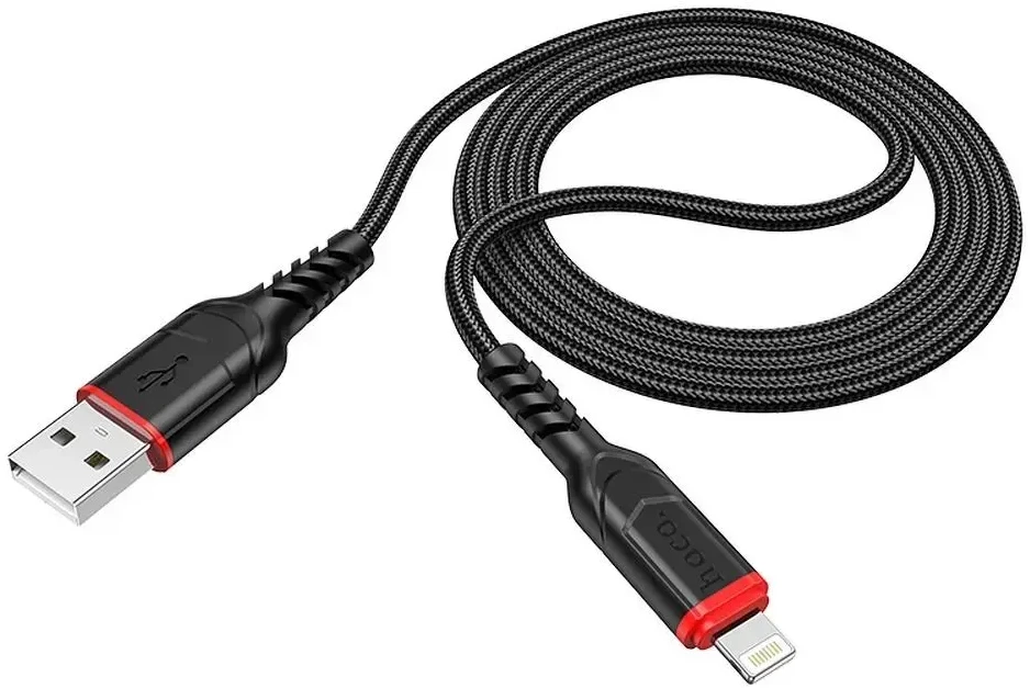 USB A tipo į „Lightning“ tipo laidas Hoco 2,4A 1 m X59 juodas