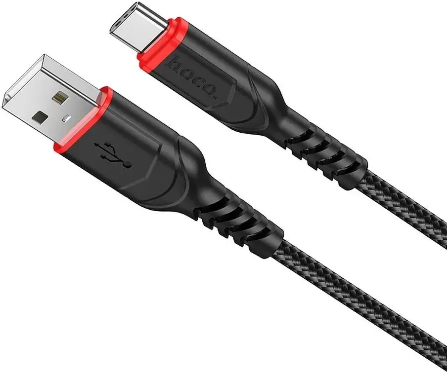 Cable USB A to USB C Hoco QC 3A 1 m X59 juodas