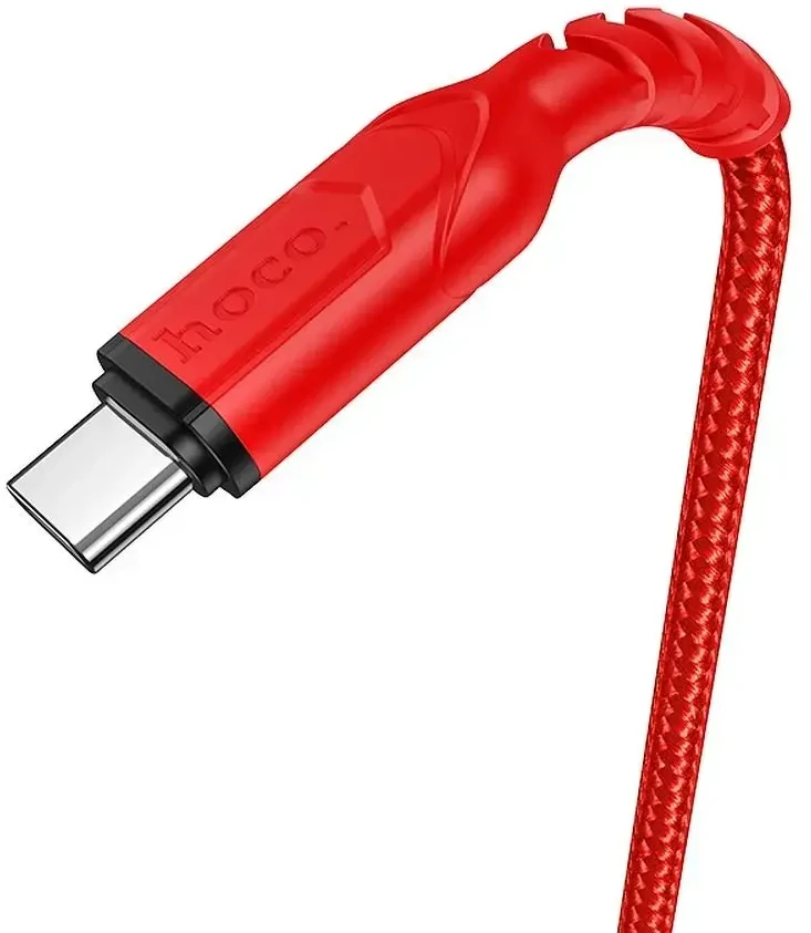 USB A į USB C laidas Hoco QC 3A 1 m X59 raudonas