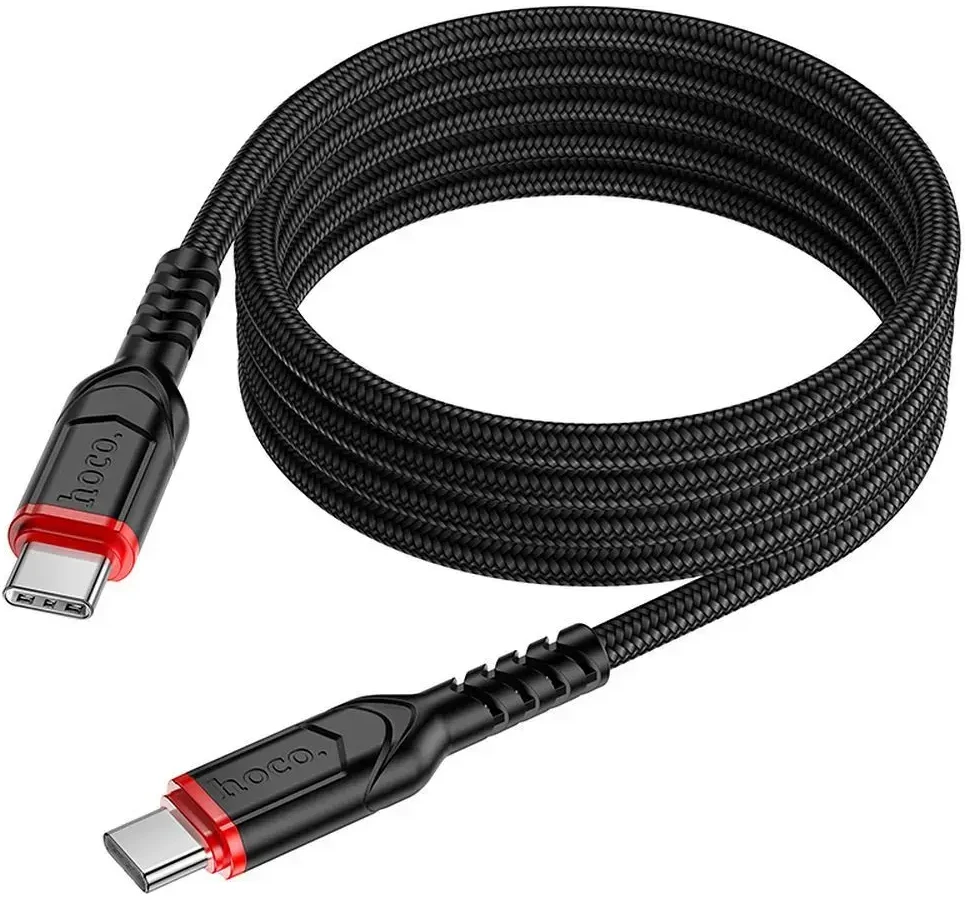 USB kabelis Hoco X59 "USB-C (Type-C) į USB-C (Type-C)" (60W) 1m juodas