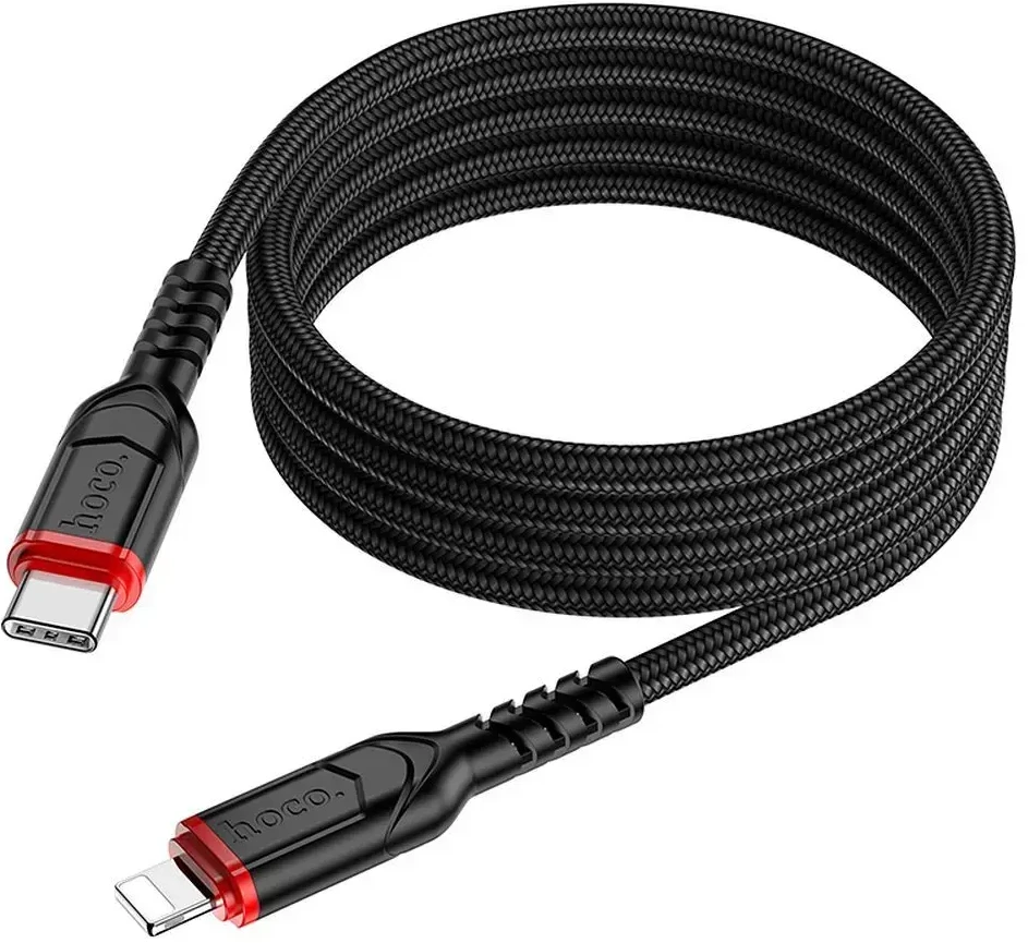 USB kabelis Hoco X59 "USB-C (Type-C) - Lightning" (20W) 1m juodas