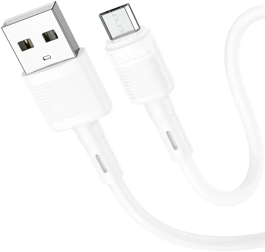 USB kabelis Hoco X83 microUSB baltas 1m