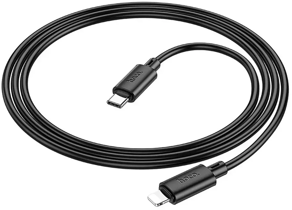 USB C - Lightning laidas Hoco PD 2,4A 20W 1 m X88 juodas