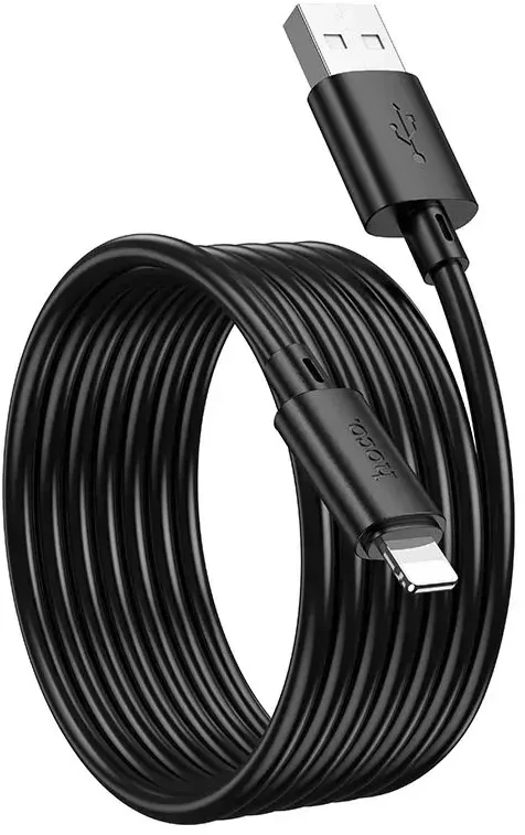 USB A tipo į „Lightning“ tipo laidas Hoco 2,4A 2 m X88 juodas