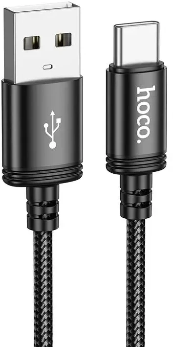 Cable USB A į USB C Hoco 3A 2 m X89 juodas