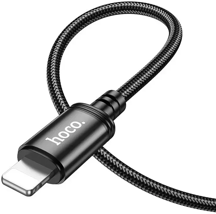 Cable USB C į Lightning Hoco PD 27W 2 m X89 juodas