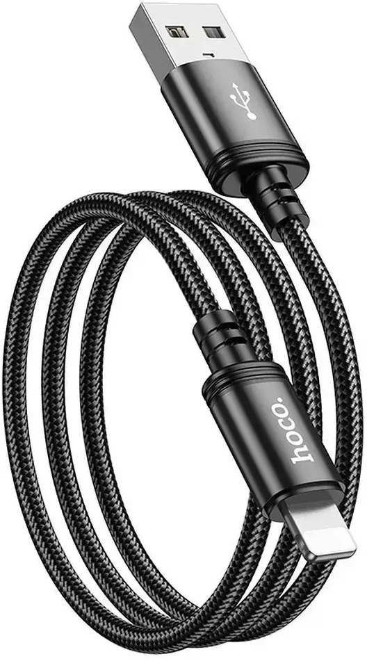 USB A tipo į „Lightning“ tipo laidas Hoco 2,4A 1 m X89 juodas