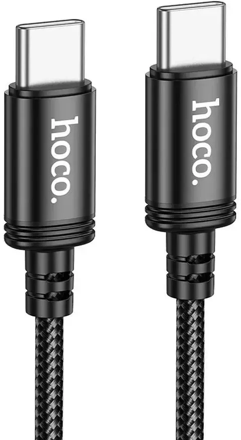 Cable USB C į USB C Hoco 3A 60W 2 m X89 juodas