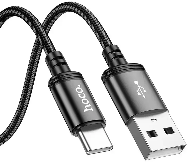 Cable USB A į USB C Hoco 3A 2 m X89 juodas