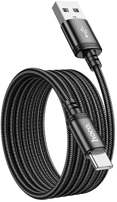 Cable USB A į USB C Hoco 3A 2 m X89 juodas
