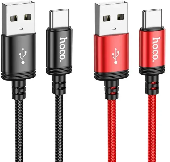 Cable USB A to USB C Hoco 3A 1 m X89 juodas