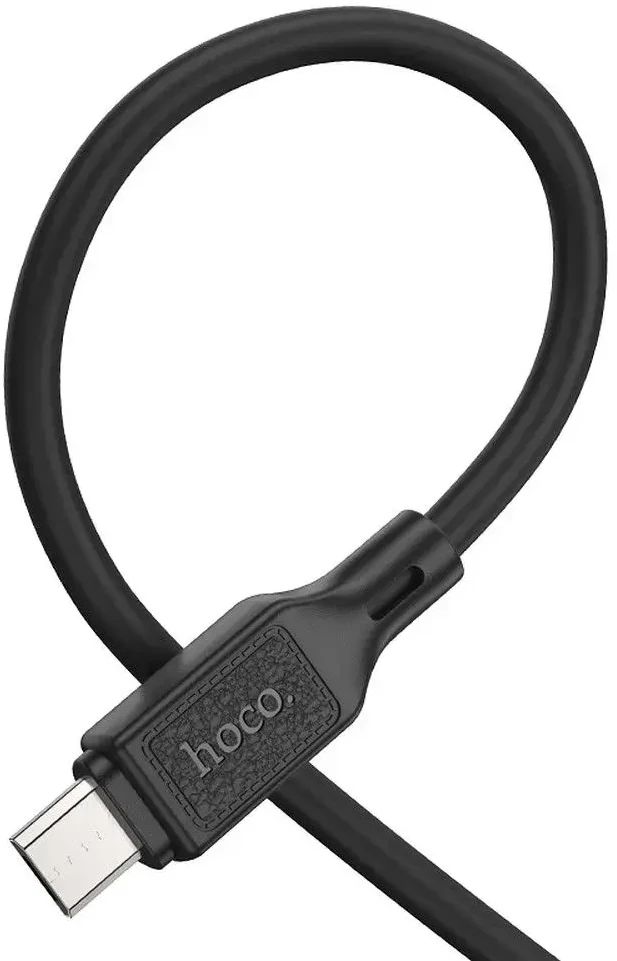 Cable USB A to Micro USB Hoco 2,4A 1 m X90 juodas
