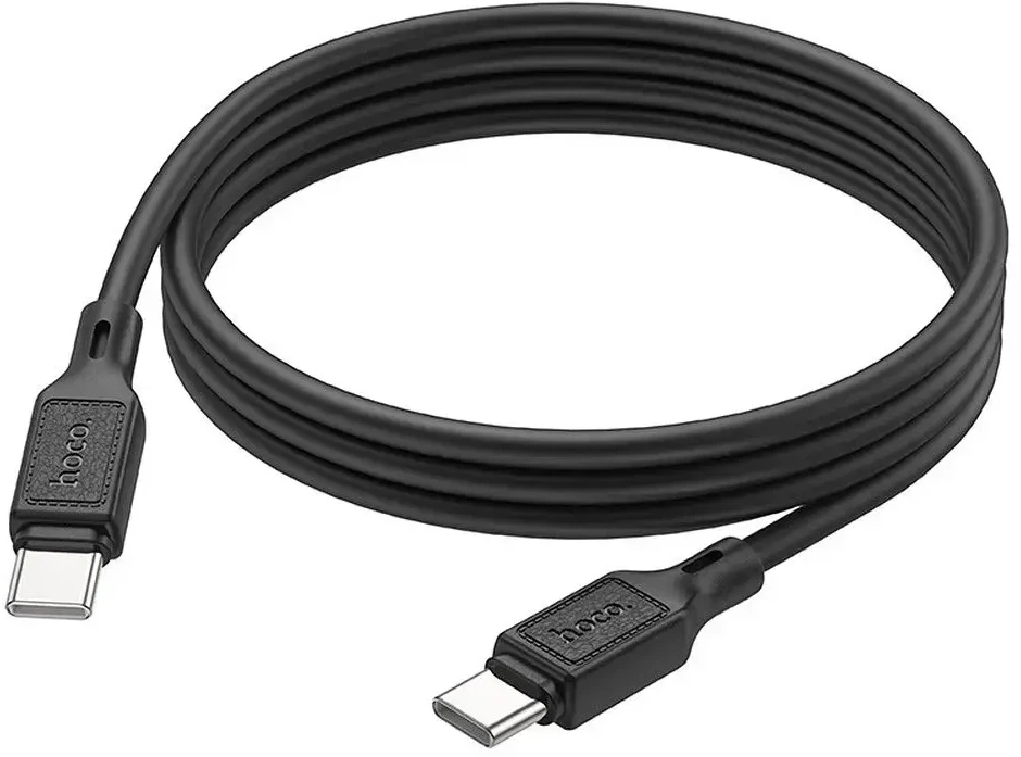 Cable USB C to USB C Hoco 3A 60W 1 m X90 juodas