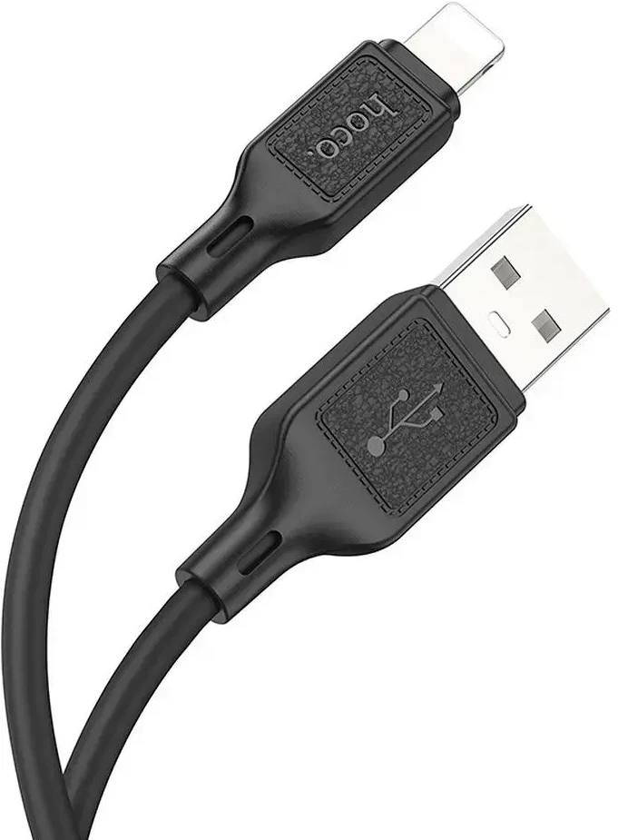 USB A tipo į „Lightning“ tipo laidas Hoco 2,4A, 1 m, X90, juodas
