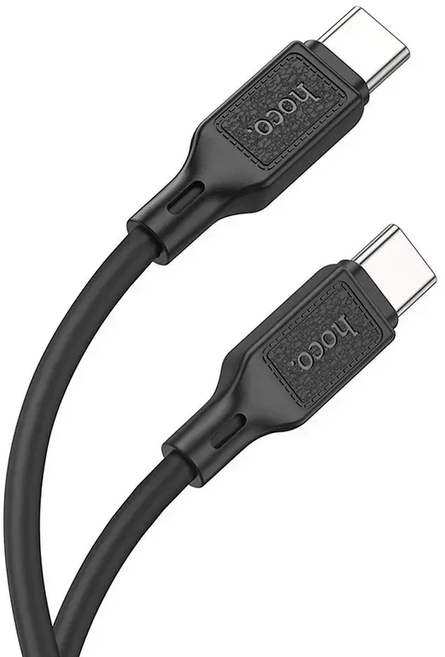 Cable USB C to USB C Hoco 3A 60W 1 m X90 juodas