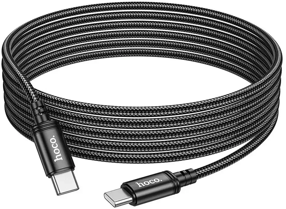 Cable USB C to USB C Hoco 3A 60W 3 m X91 juodas