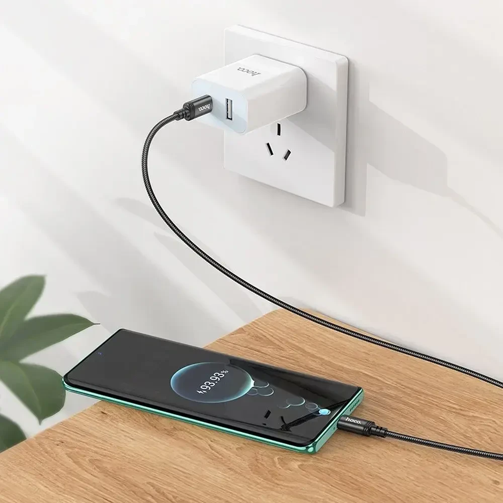 Cable USB C to USB C Hoco 3A 60W 3 m X91 juodas