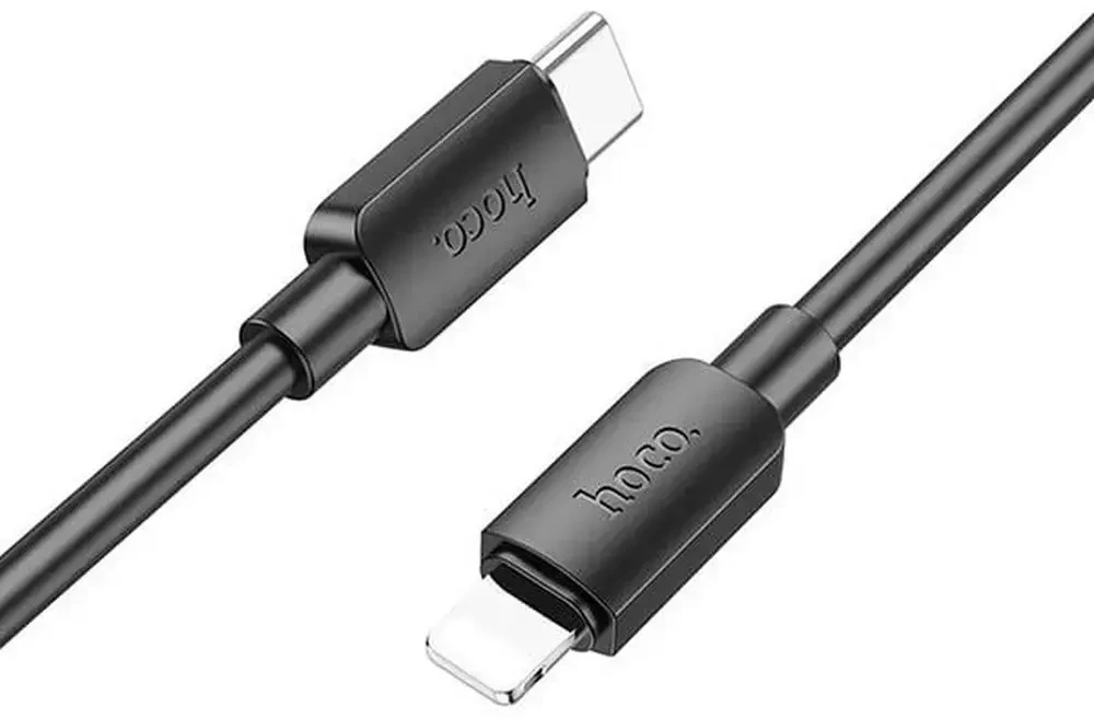 USB C - Lightning laidas Hoco PD 2,4A 20W 1 m X96 juodas