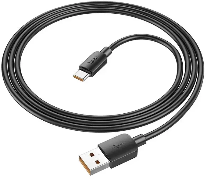 Cable USB A to USB C Hoco PD 6A 100W 1 m X96 juodas