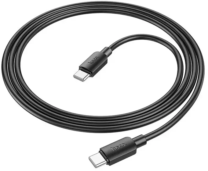 Cable USB C to USB C Hoco 3A 60W 1 m X96 juodas