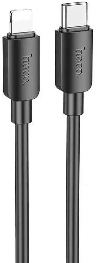 USB C - Lightning laidas Hoco PD 2,4A 20W 1 m X96 juodas
