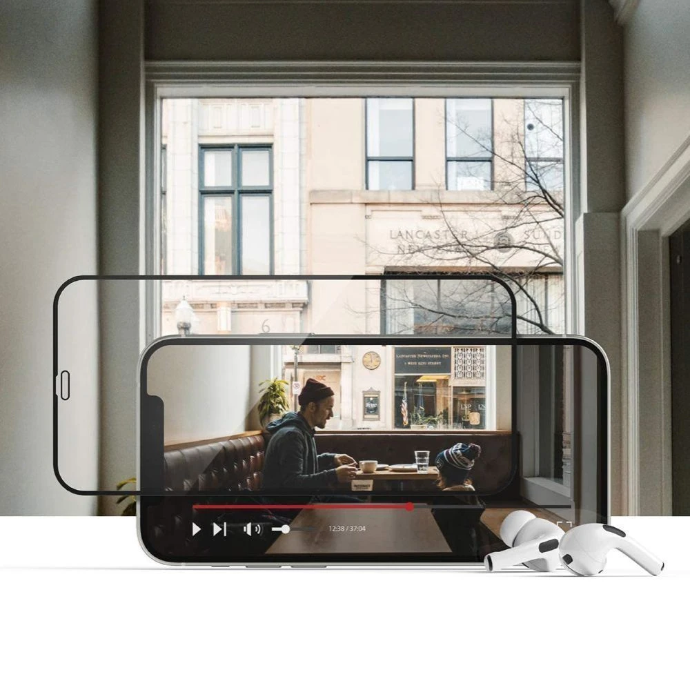 Apsauginis stiklas telefonui Samsung Galaxy A05S HOFI Glass Pro+ 2-pack juodos spalvos krašteliu
