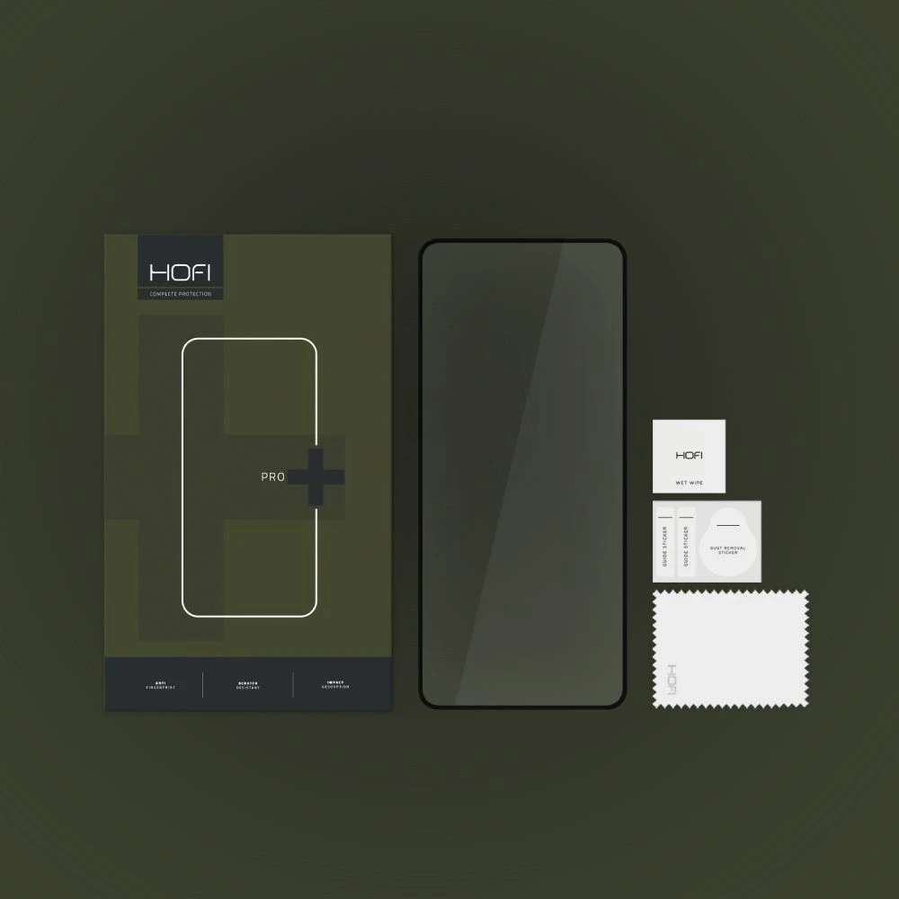 Hofi grūdintas stiklas Hofi Glass PRO+ skirtas Xiaomi Redmi Note 12 5G / Poco X5 5G Juodas