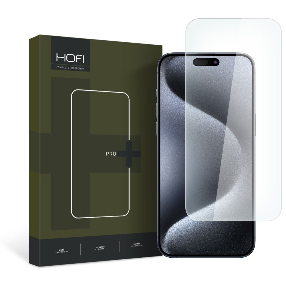 Apsauginis stiklas Apple iPhone 15 Hofi Glass Pro+ Clear