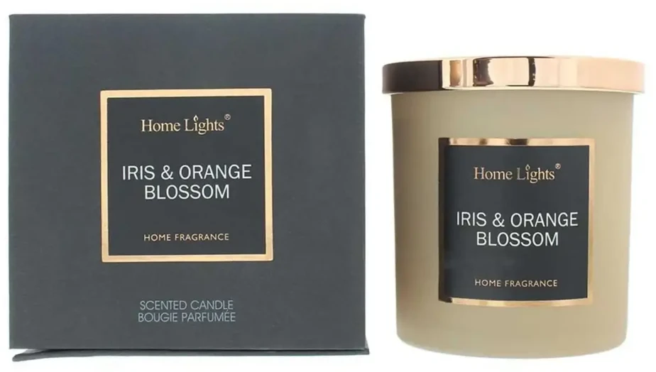 Home Lights Iris Oranžinis Blossom kvapioji žvakė, 215 g