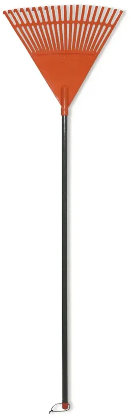 Hortus brightsign Lapų grėblys su rankena oranžinis 45cm (20 šakų) 0927006