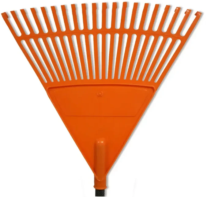 Hortus brightsign Lapų grėblys su rankena oranžinis 45cm (20 šakų) 0927006