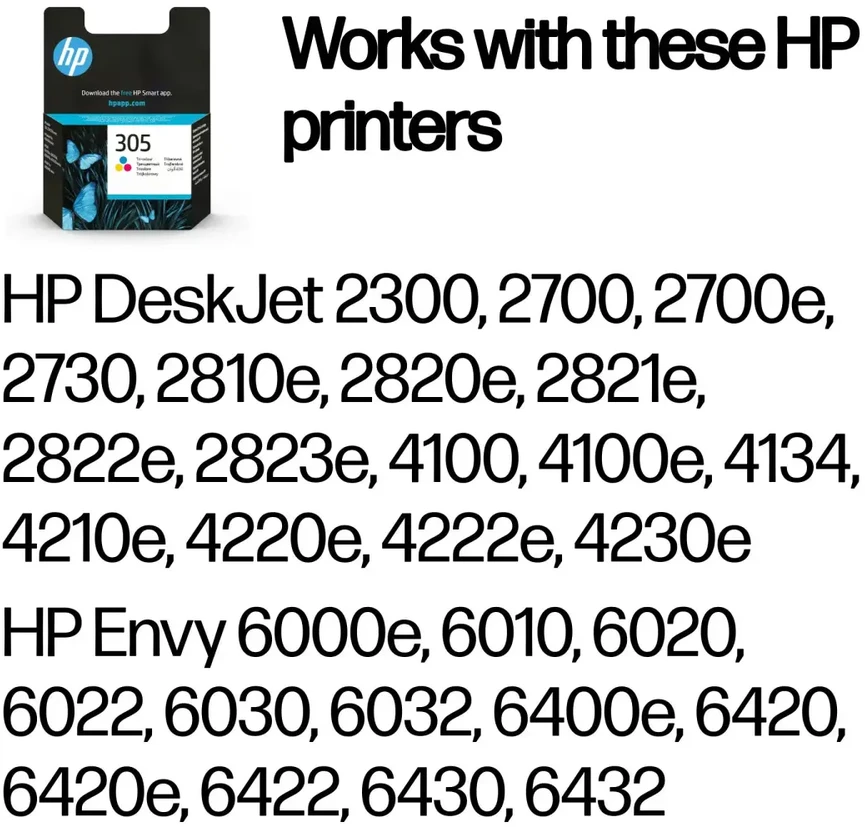 HP 305 trispalvė originali rašalo kasetė