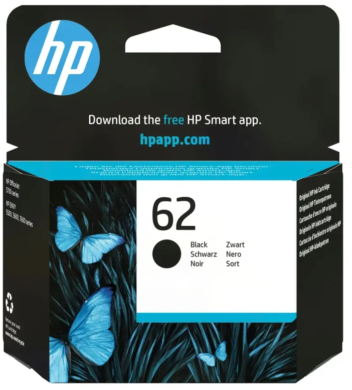 Hewlett Packard (HP) HP C2P04AE rašalo kasetė juoda Nr.62