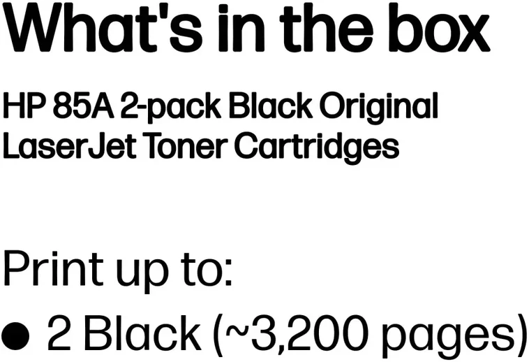 Hewlett Packard (HP) HP Toneris Juodas 85A for LaserJet P1102,P1102w,doublepack (2x1.600 pages)